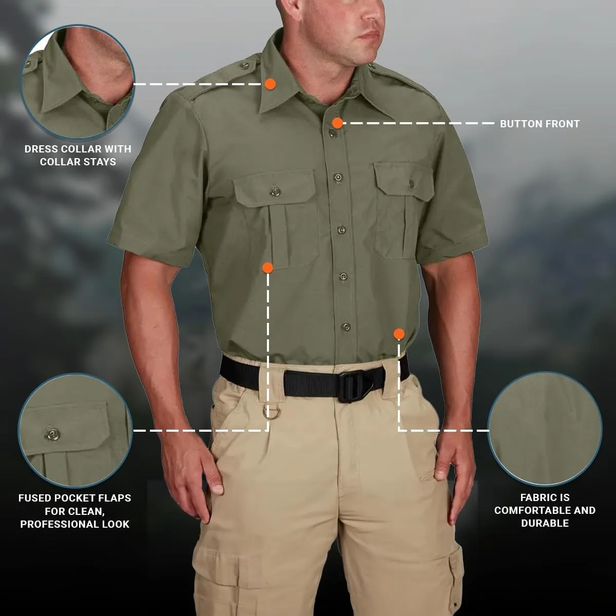Propper Men's Short Sleeve Tactical Dress Shirt