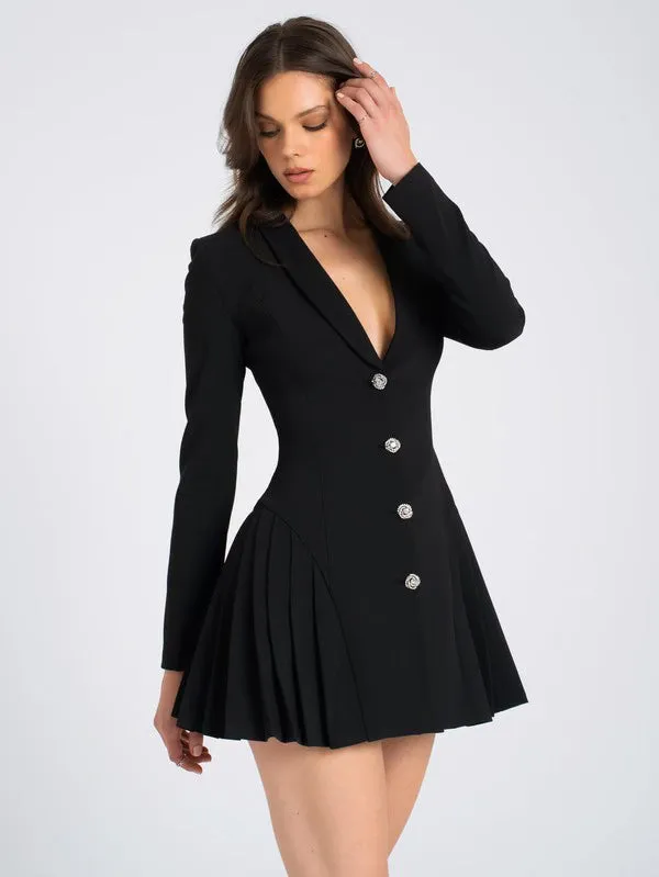 Ria Black Blazer Mini Dress