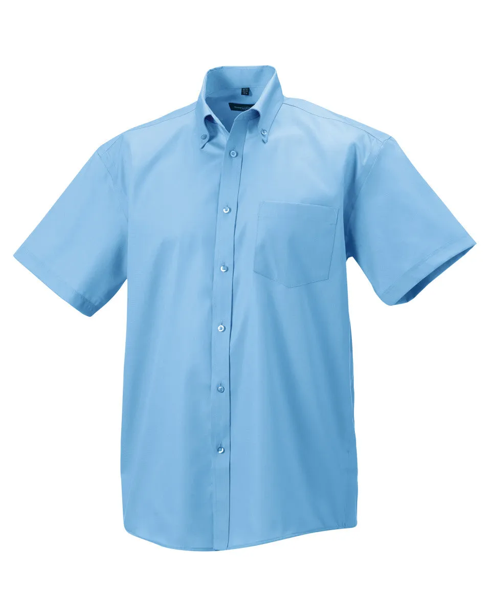 Russell Collection Short sleeve ultimate non-iron shirt (J957M)