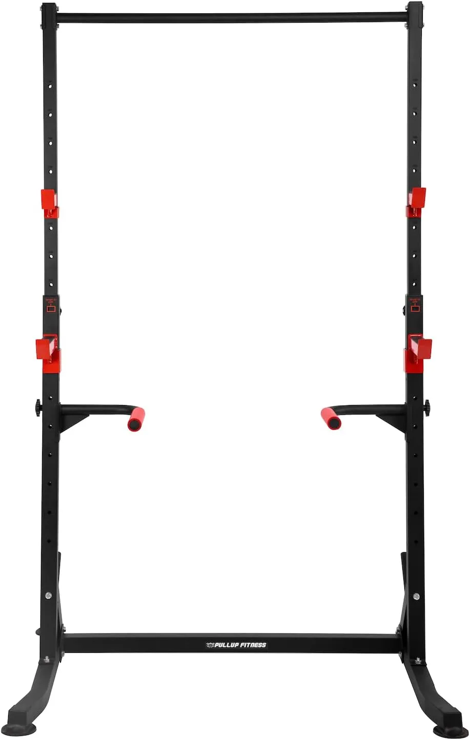Squat Rack v2/Barre de Traction Ajustable/Barre Fixe/Developper couch/Pull up Bar/Cage  Squat/DIPS BAR, en Mtal, noir