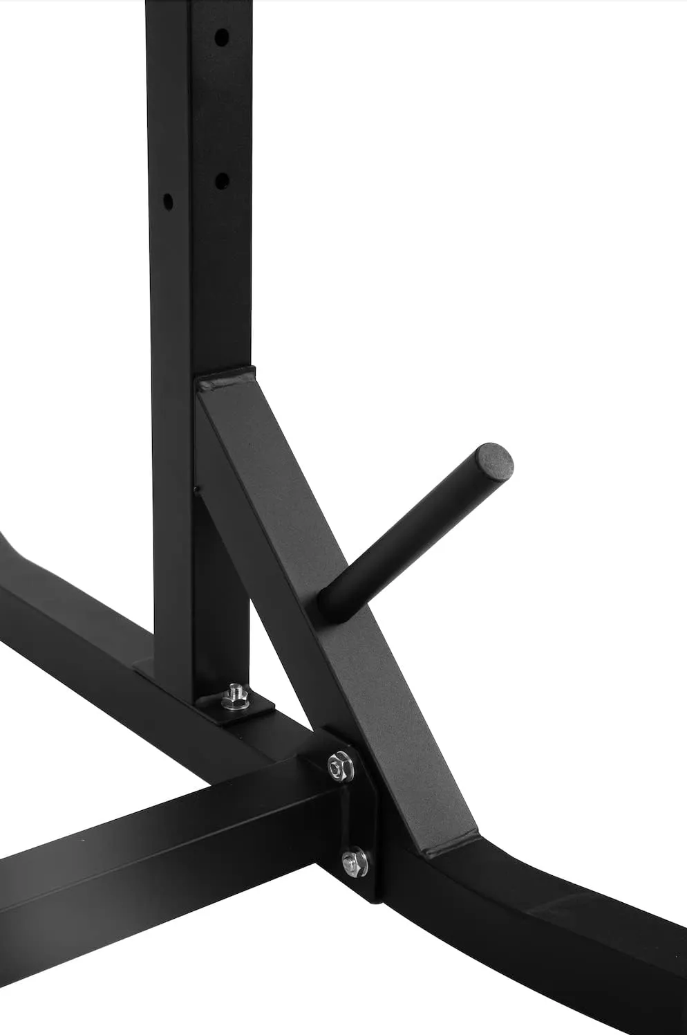 Squat Rack v2/Barre de Traction Ajustable/Barre Fixe/Developper couch/Pull up Bar/Cage  Squat/DIPS BAR, en Mtal, noir