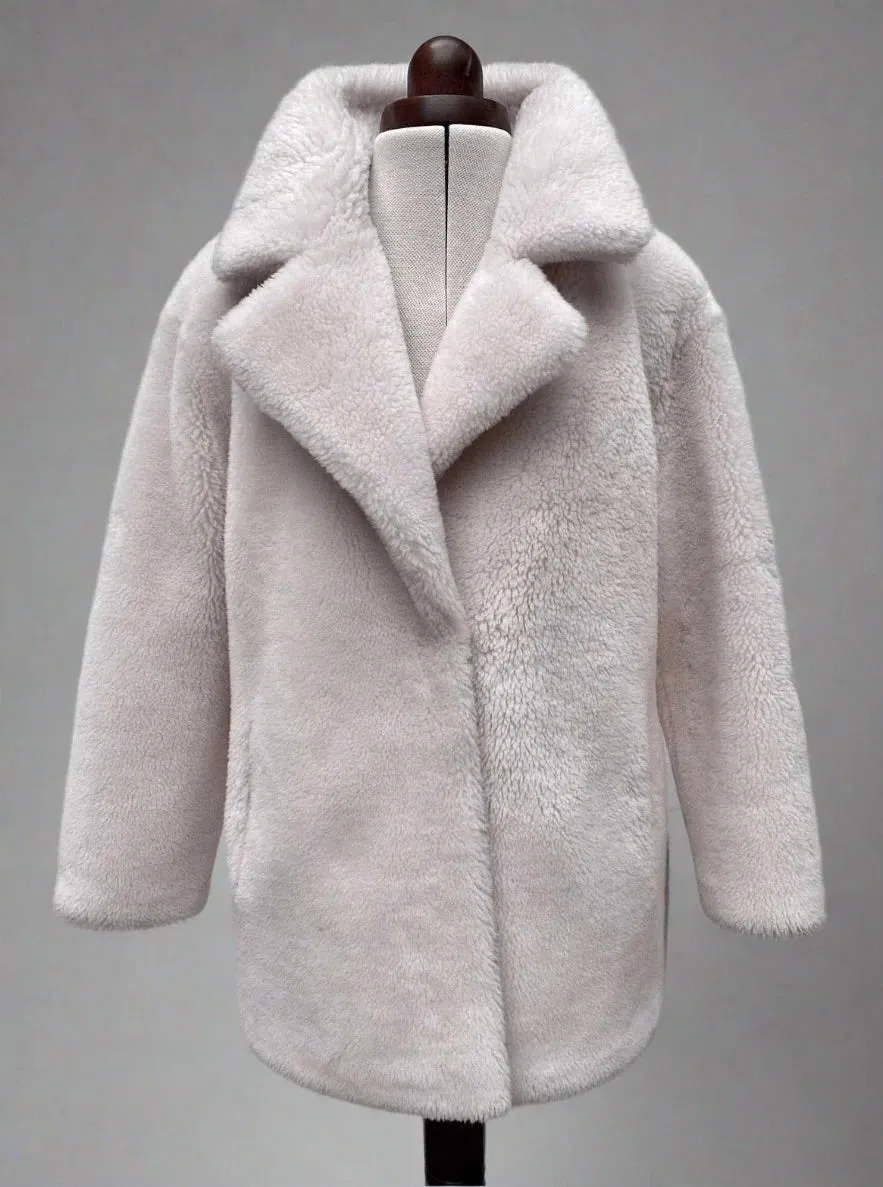 THE CURATED Wool Teddy Jacket UK4-6