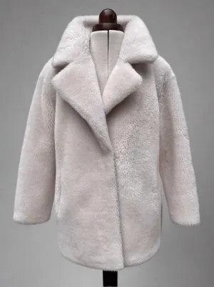 THE CURATED Wool Teddy Jacket UK4-6
