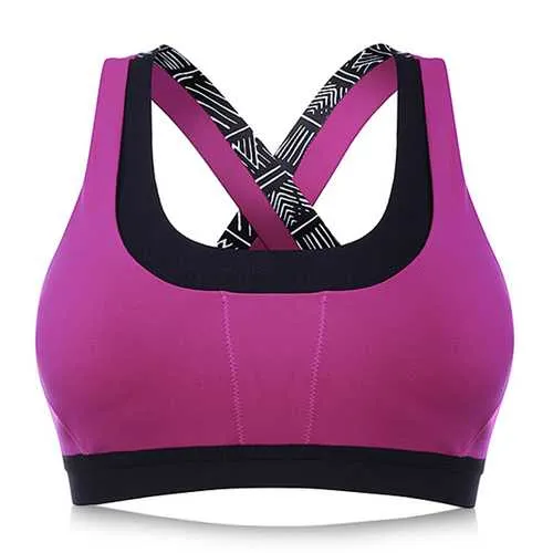 U-Neck Criss-cross Shakeproof Gym Yoga Bras