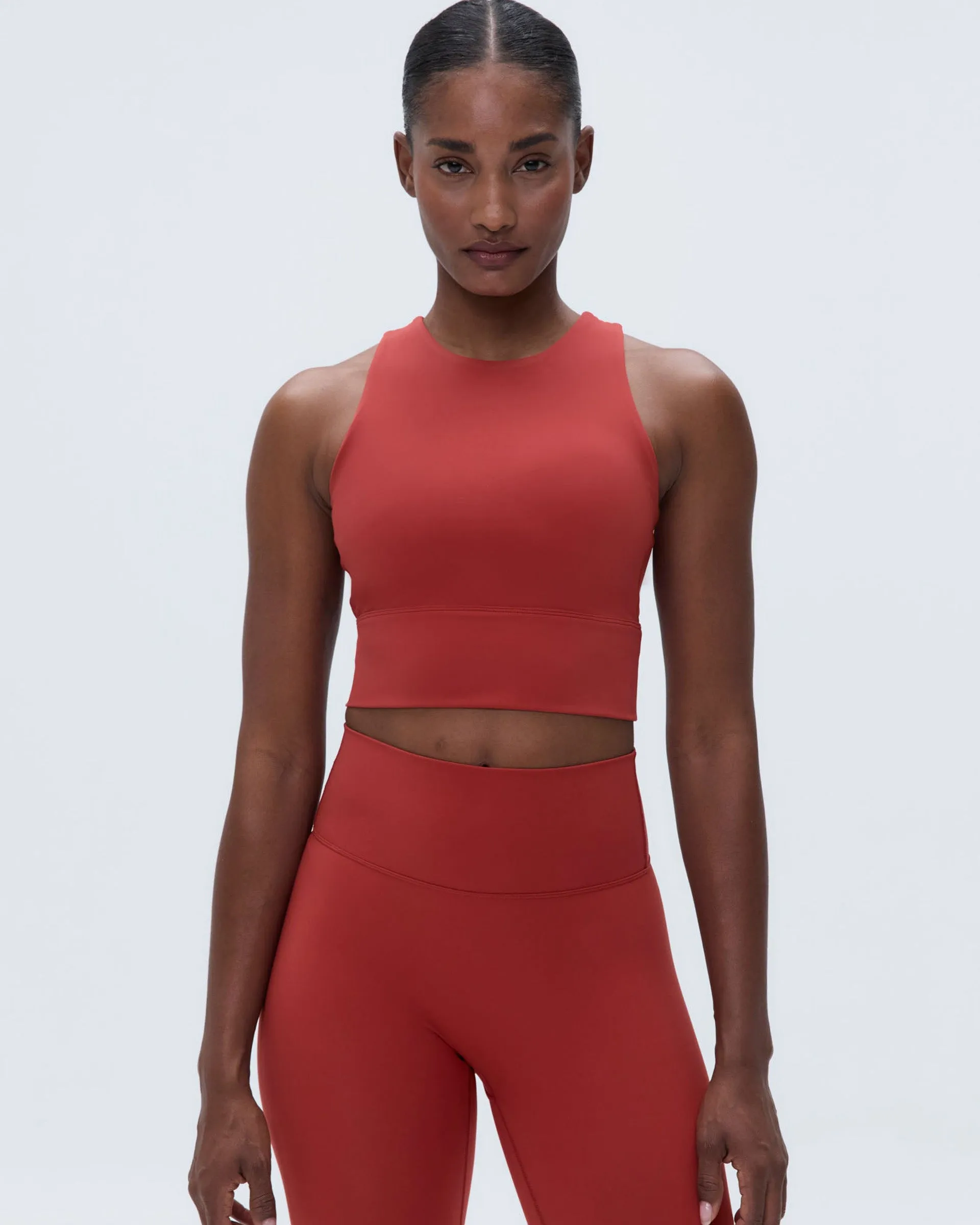 Ultimate Open Back Sports Bra - Vintage Red