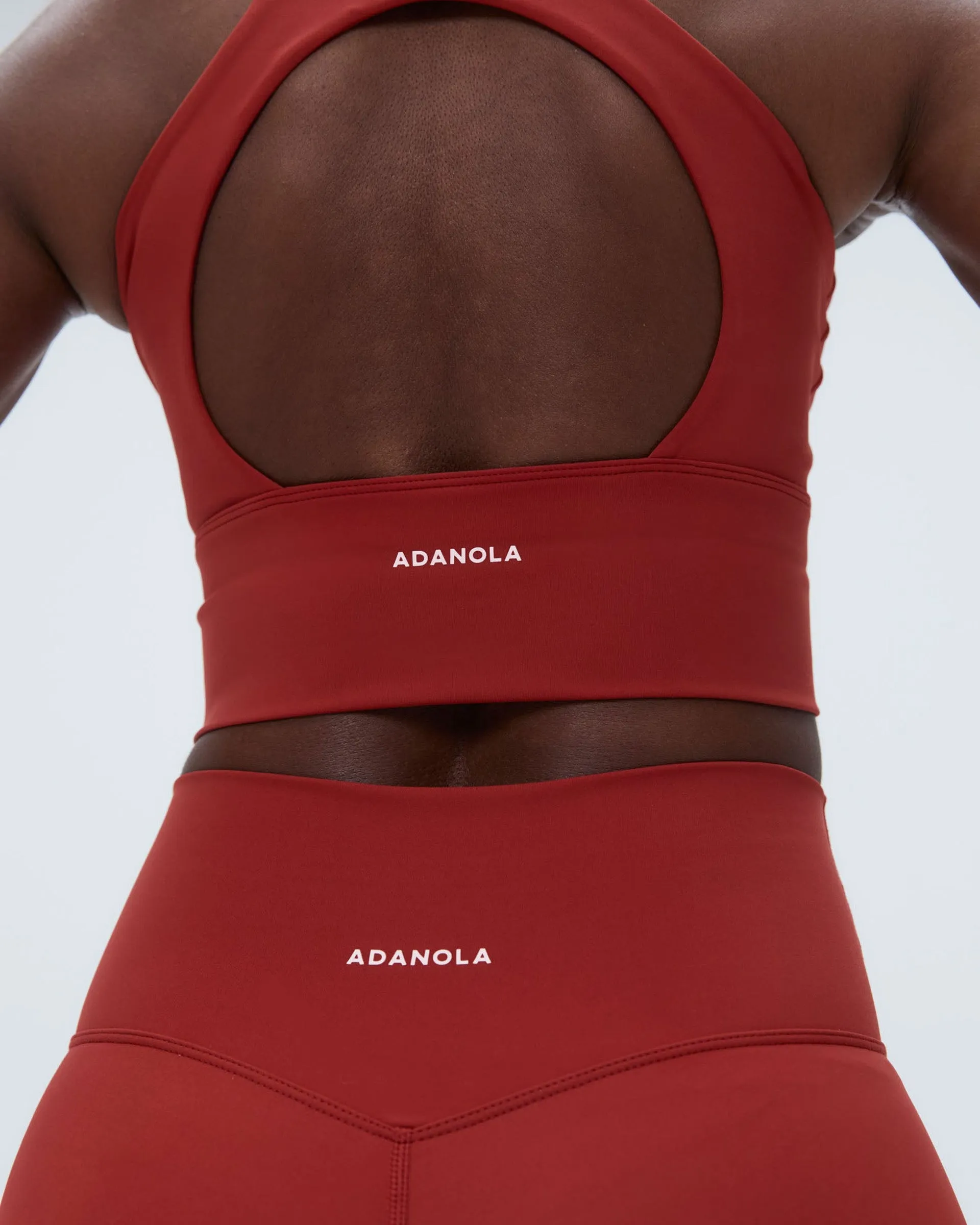 Ultimate Open Back Sports Bra - Vintage Red