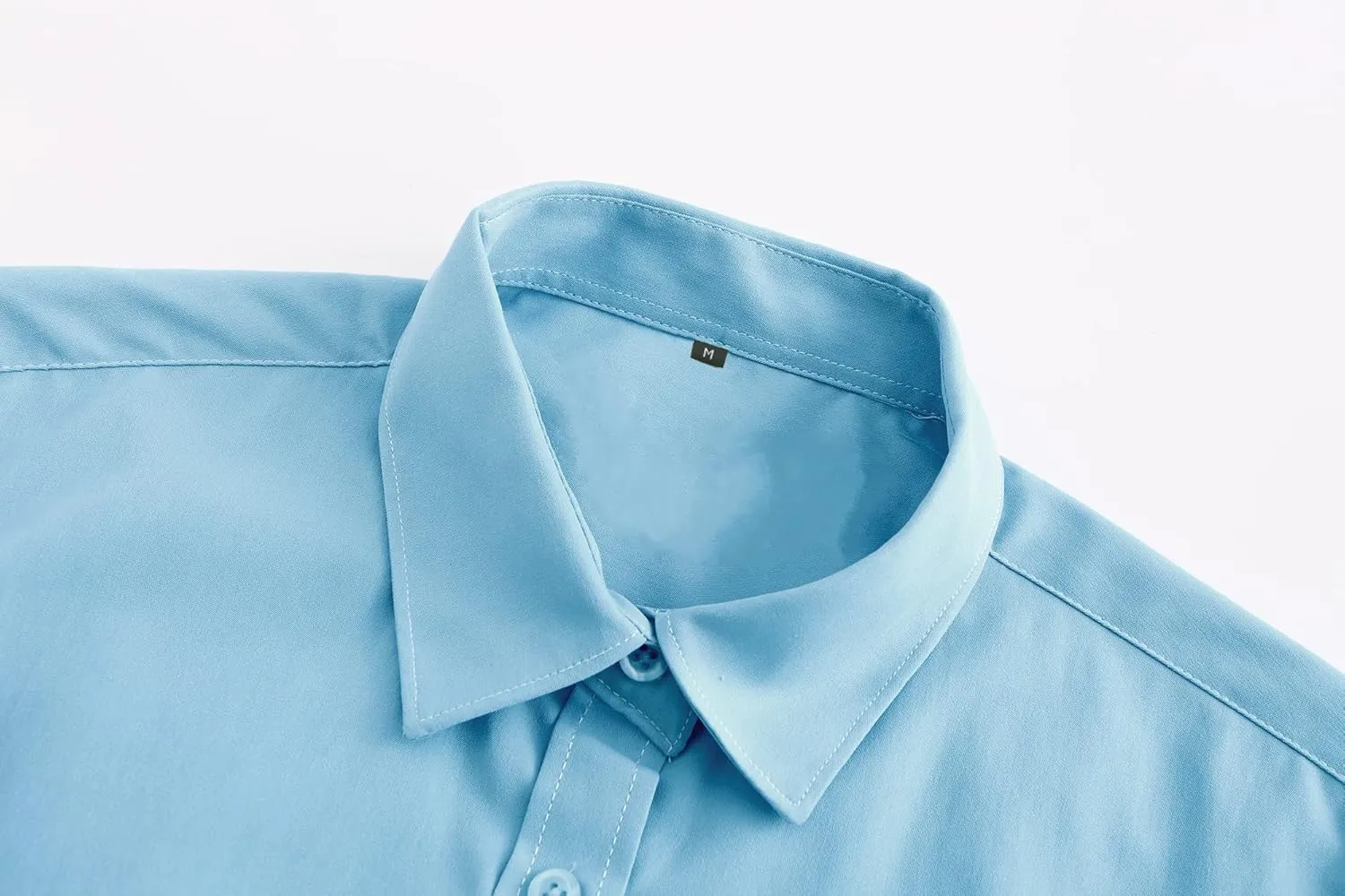 Wrinkle Free Dress Shirts for Men Button Down No Iron Long Sleeve Dress Shirt