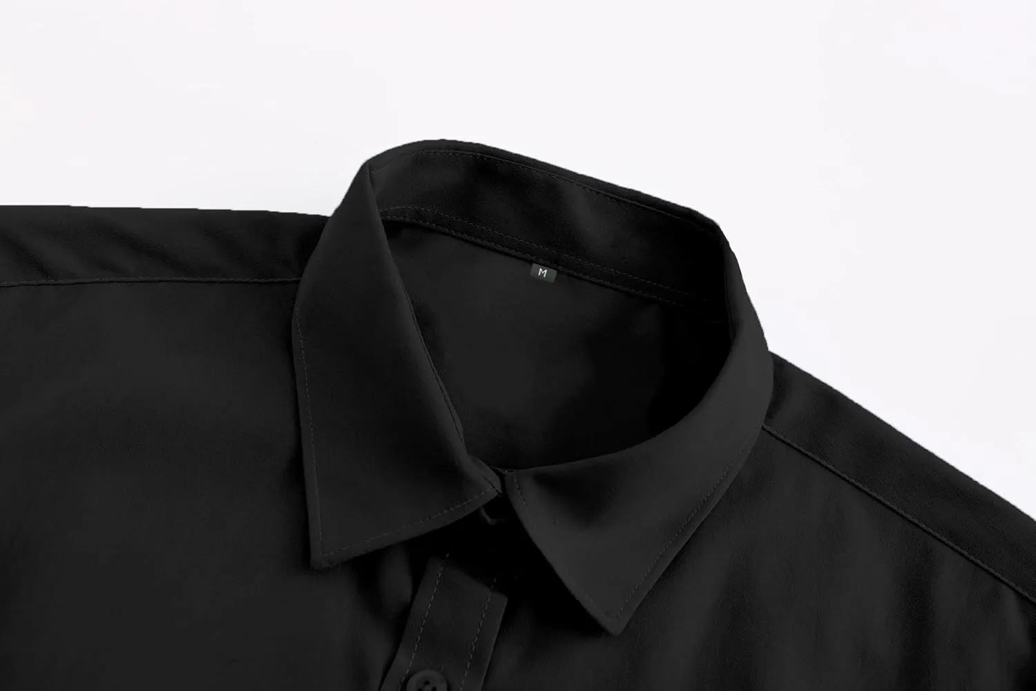 Wrinkle Free Dress Shirts for Men Button Down No Iron Long Sleeve Dress Shirt